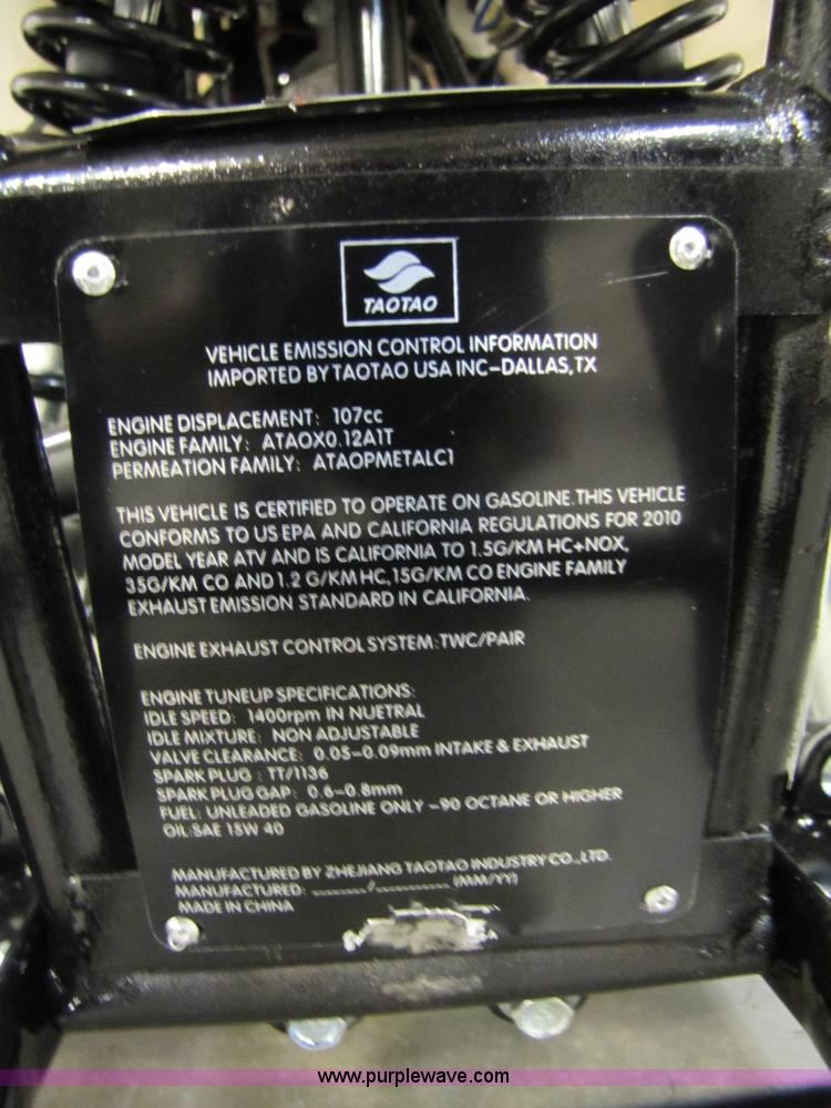 image for item 5195 Tao Tao ATA110-B ATV