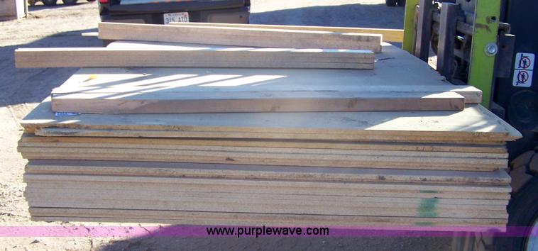 image for item 7323 63 pieces of 1/2" x 49" x 97" particle board