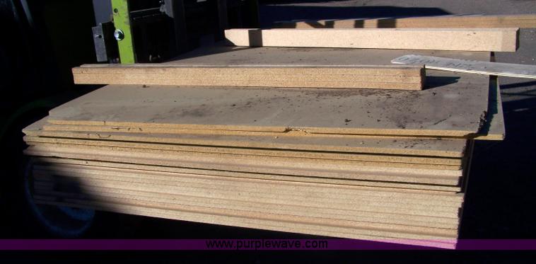 image for item 7323 63 pieces of 1/2" x 49" x 97" particle board