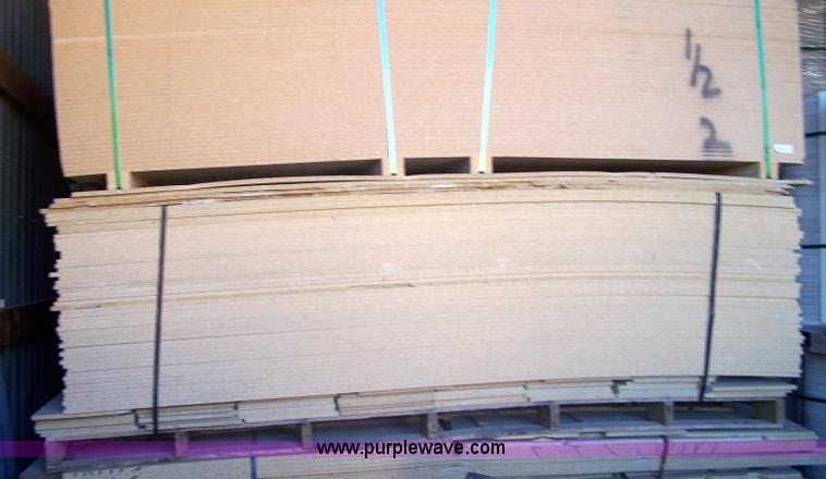 image for item 7329 50 pieces of 1/2" x 49" x 97" particle board material