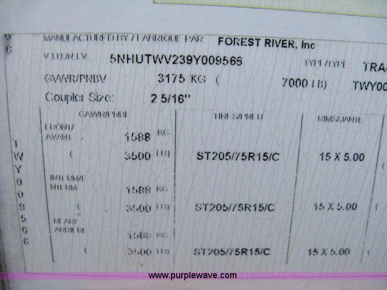 image for item 8187 2009 Continental Trail Wind cargo trailer