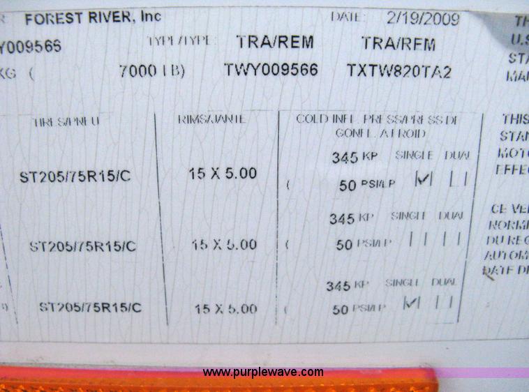 image for item 8187 2009 Continental Trail Wind cargo trailer