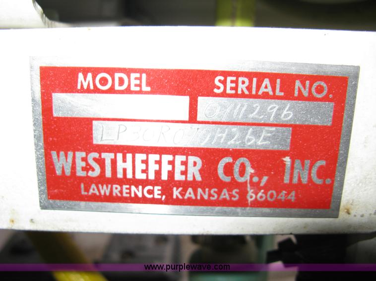 image for item 8191 Westheffer Co Inc. spray unit