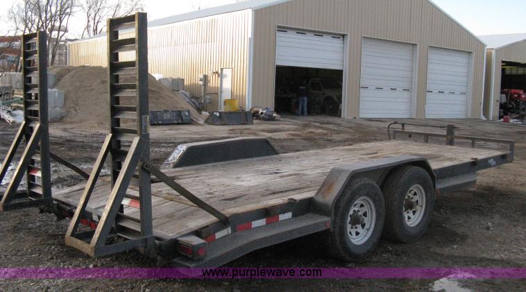 image for item 8196 2007 Load Trail tandem axle flat bed trailer