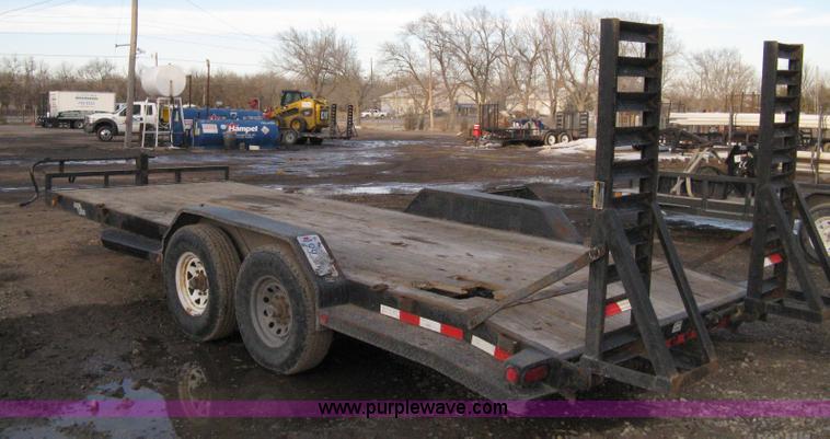 image for item 8196 2007 Load Trail tandem axle flat bed trailer