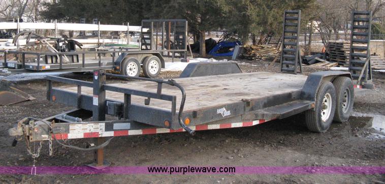 image for item 8196 2007 Load Trail tandem axle flat bed trailer