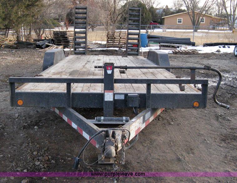 image for item 8196 2007 Load Trail tandem axle flat bed trailer