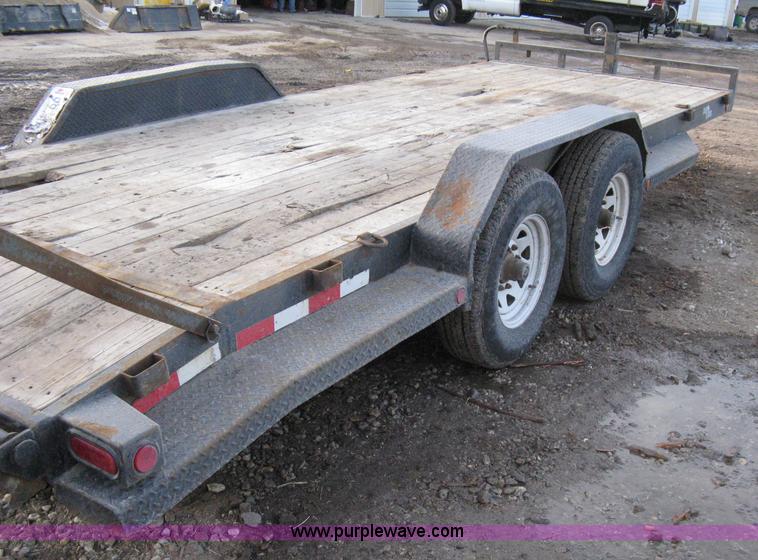 image for item 8196 2007 Load Trail tandem axle flat bed trailer