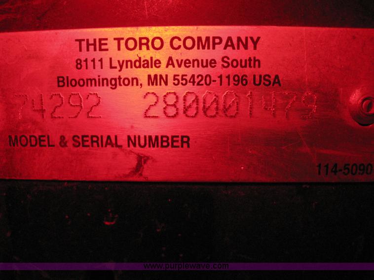 image for item 8199 Toro ZTR 74292 mower