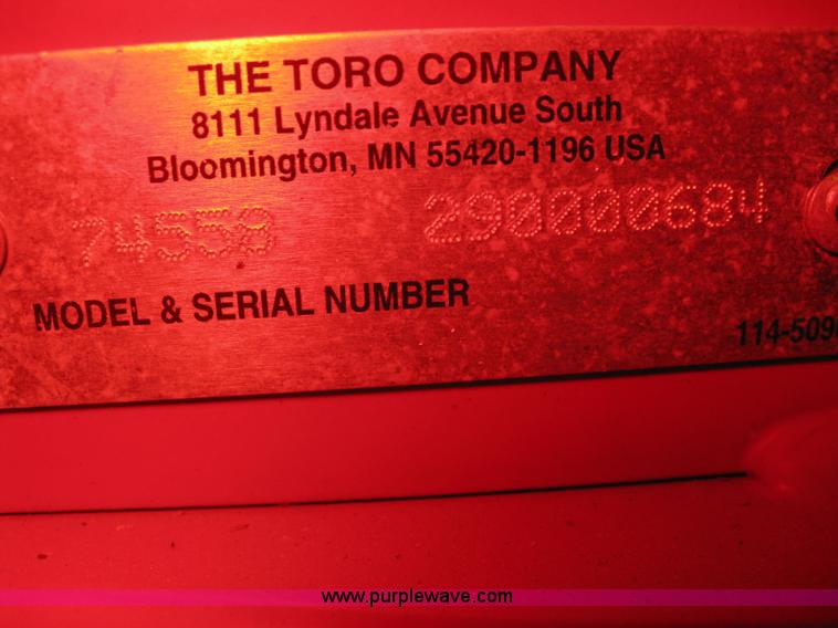 image for item 8204 Toro Grand Stand 74558 commercial mower