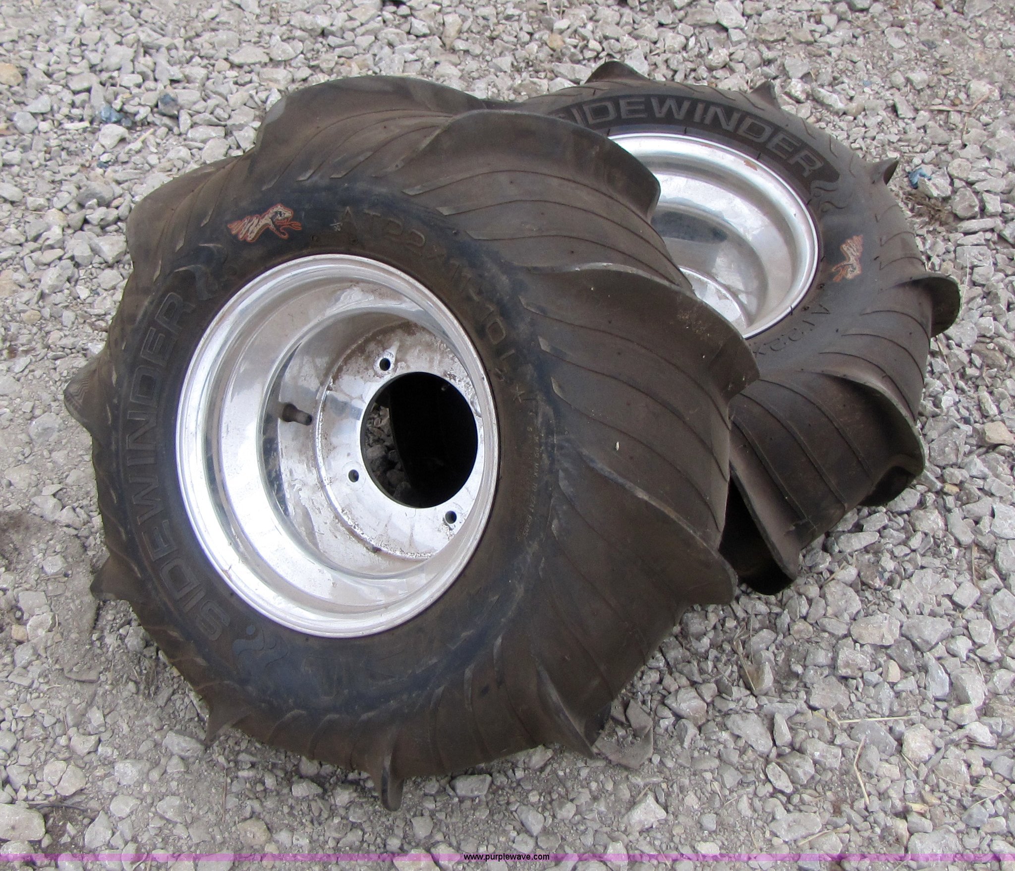 (2) Sidewinder paddle tires for ATV in Caney, KS Item 1053 sold