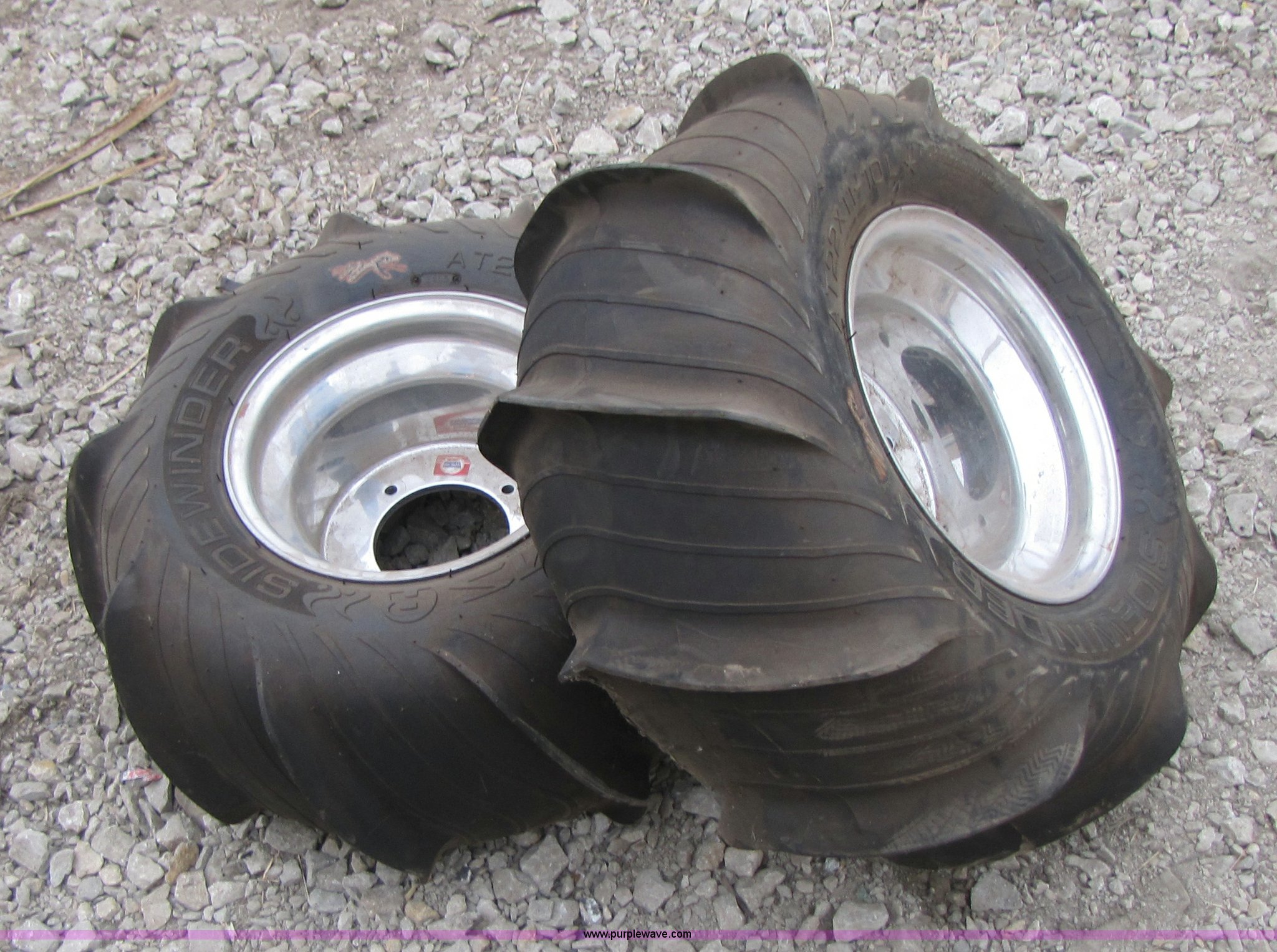 (2) Sidewinder paddle tires for ATV in Caney, KS Item 1053 sold