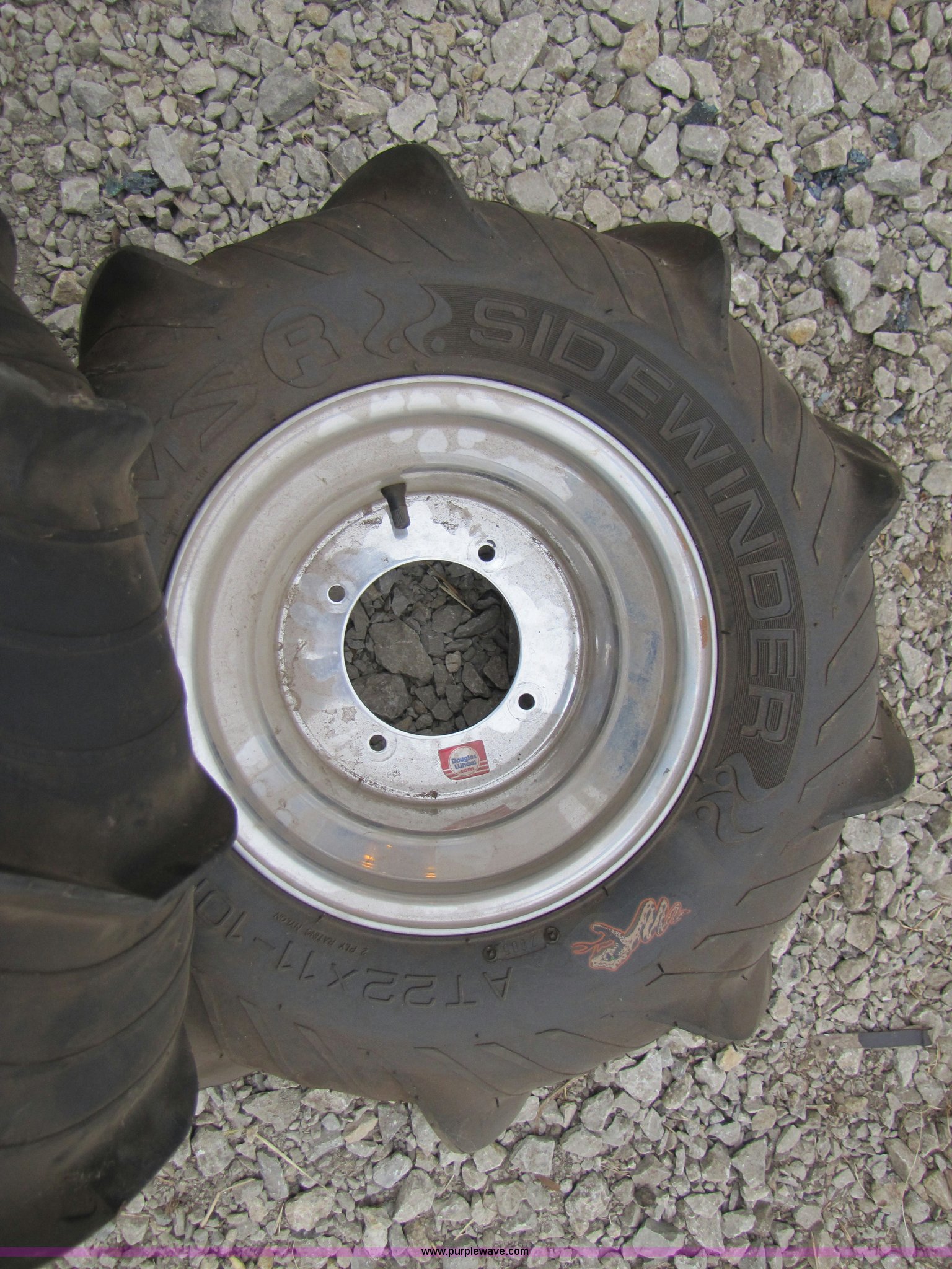 (2) Sidewinder paddle tires for ATV in Caney, KS Item 1053 sold