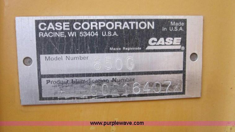 image for item 1339 1999 Case 650G dozer