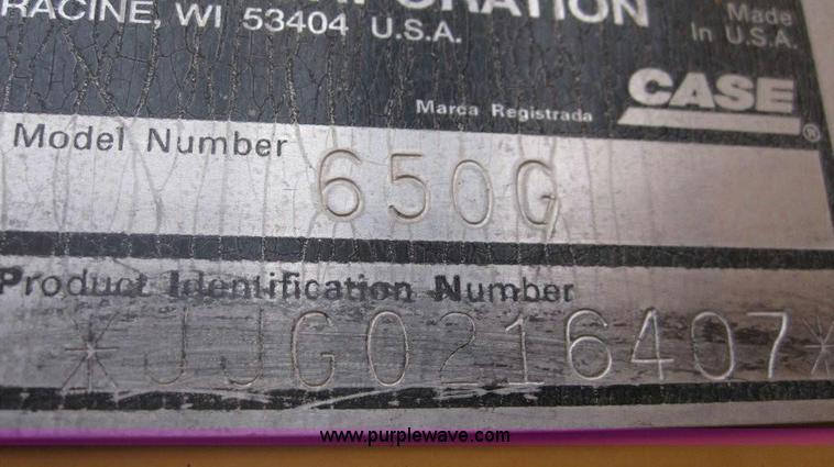 image for item 1339 1999 Case 650G dozer