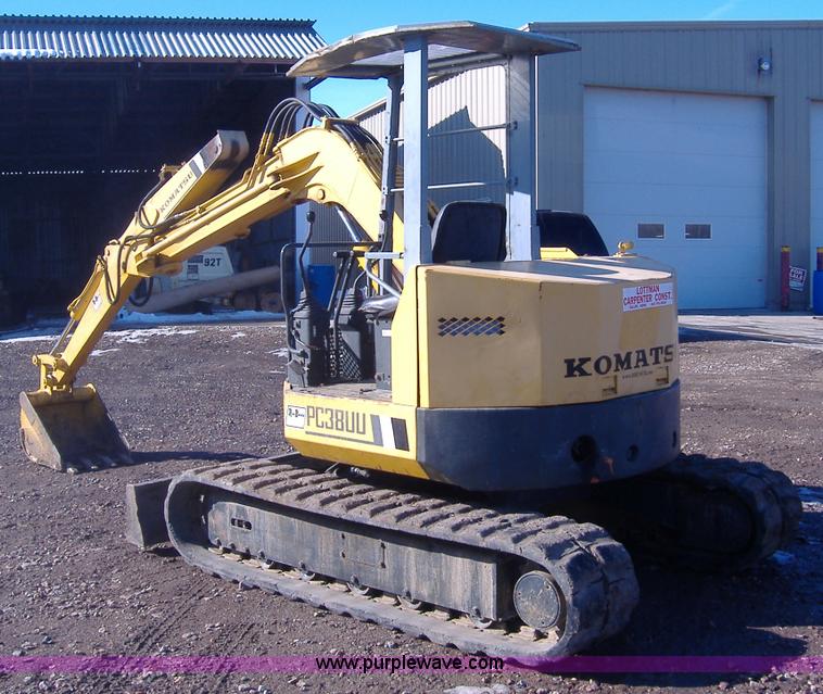 image for item 1501 Komatsu PC38UU mini excavator