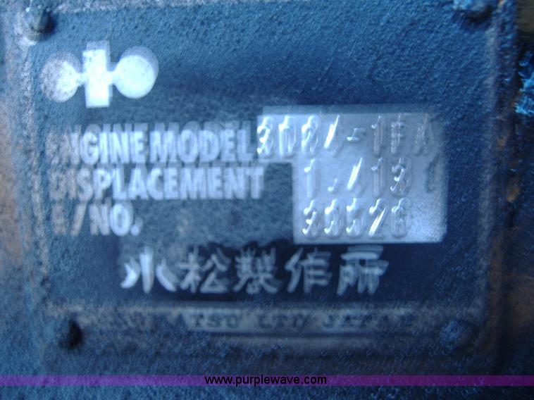 image for item 1501 Komatsu PC38UU mini excavator