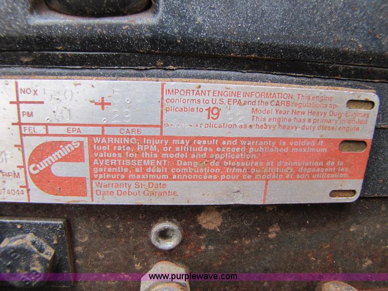 image for item 3576 1992 Peterbilt 378 dump truck