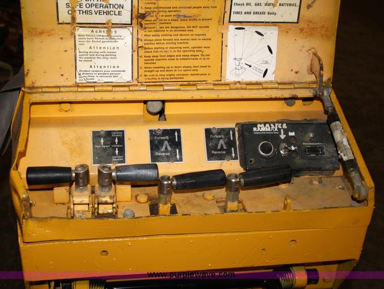 image for item 4776 2002 Rammax trench compactor
