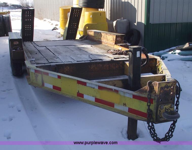 image for item 5371 1997 Belshe T-16 16' equipment trailer