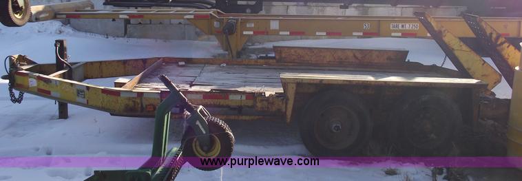 image for item 5371 1997 Belshe T-16 16' equipment trailer