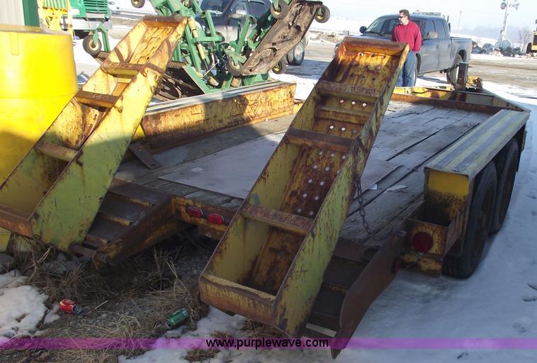 image for item 5371 1997 Belshe T-16 16' equipment trailer