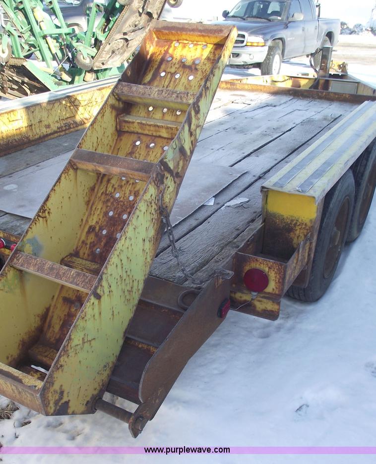 image for item 5371 1997 Belshe T-16 16' equipment trailer