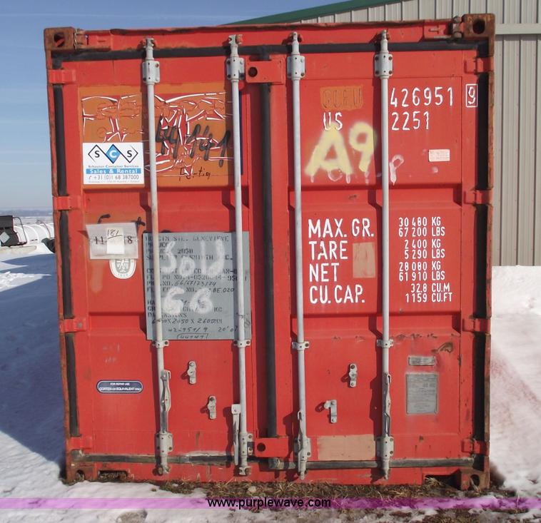 image for item 5374 20' Genstar container with open top