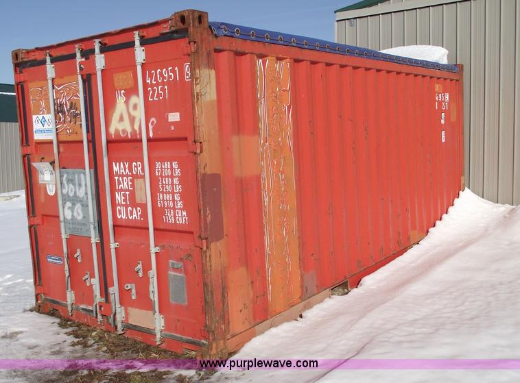 image for item 5374 20' Genstar container with open top