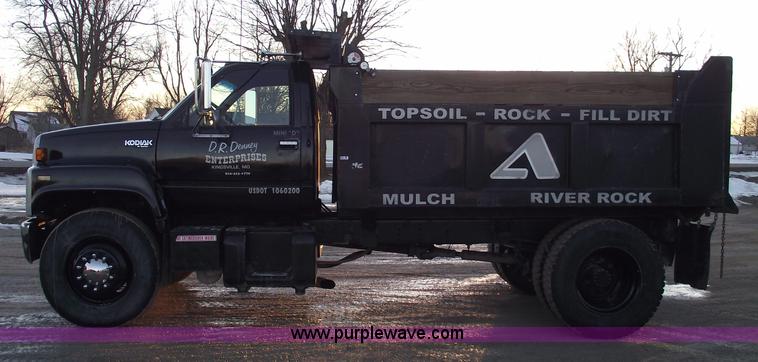 image for item 5375 1990 Chevrolet Kodiak single axle dump truck