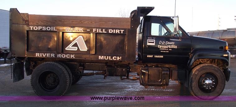 image for item 5375 1990 Chevrolet Kodiak single axle dump truck