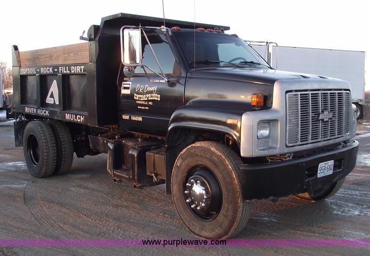 image for item 5375 1990 Chevrolet Kodiak single axle dump truck