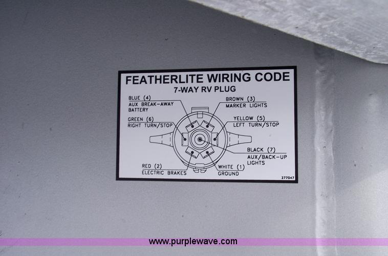 image for item 5387 2006 Featherlite 1585 all aluminum goose neck trailer