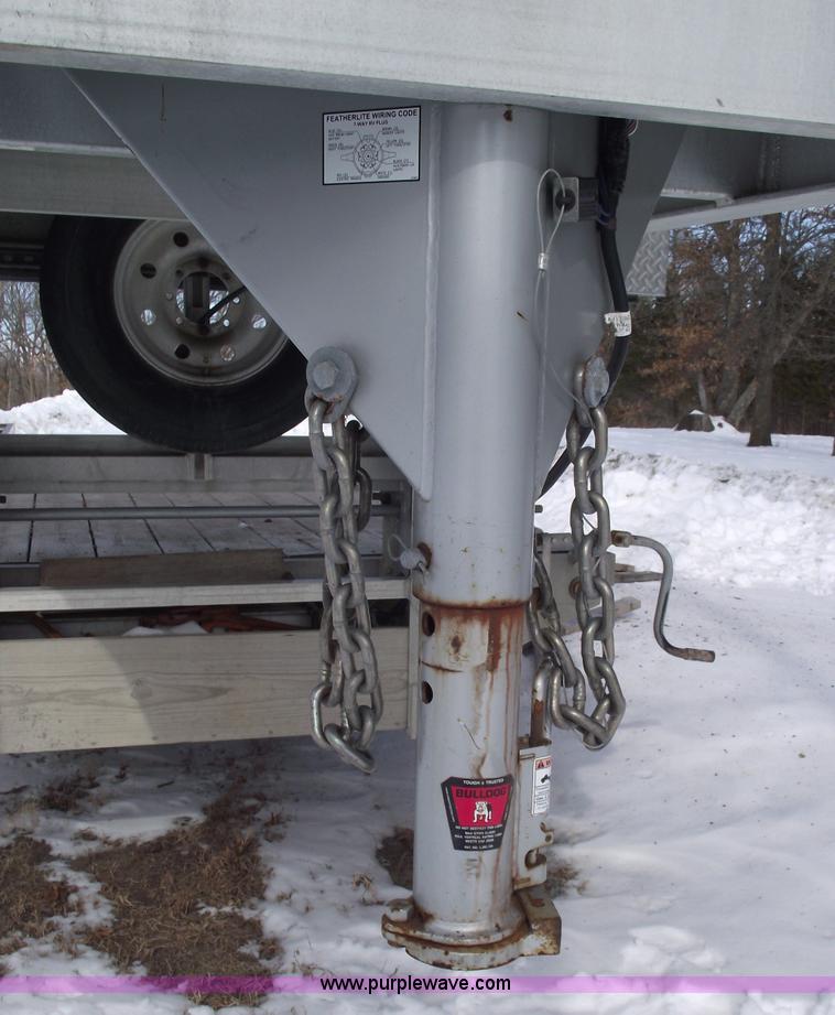 image for item 5387 2006 Featherlite 1585 all aluminum goose neck trailer