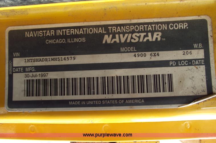 image for item 5534 1998 International 4900 dump truck