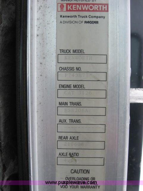 image for item 5550 1997 Kenworth T300 flatbed truck