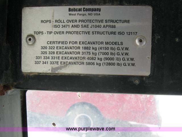 image for item 5572 2001 Bobcat 341 mini excavator