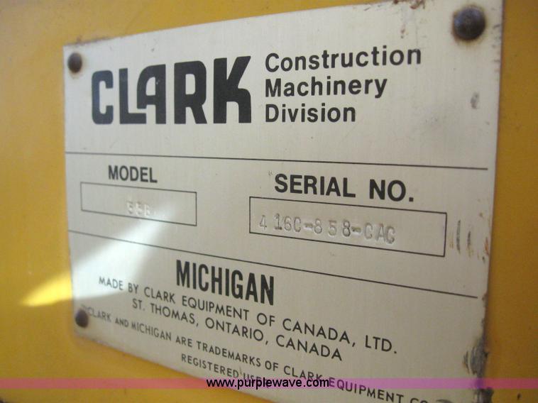 image for item 6500 1976 Clark Michigan 55B wheel loader