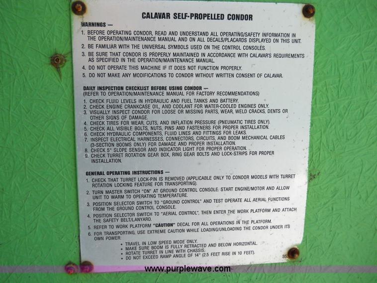 image for item 7792 1986 Condor 46 Qubic-8 elevating work platform