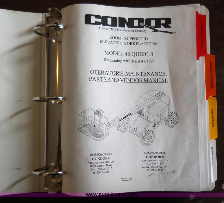 image for item 7792 1986 Condor 46 Qubic-8 elevating work platform