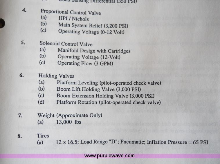 image for item 7792 1986 Condor 46 Qubic-8 elevating work platform
