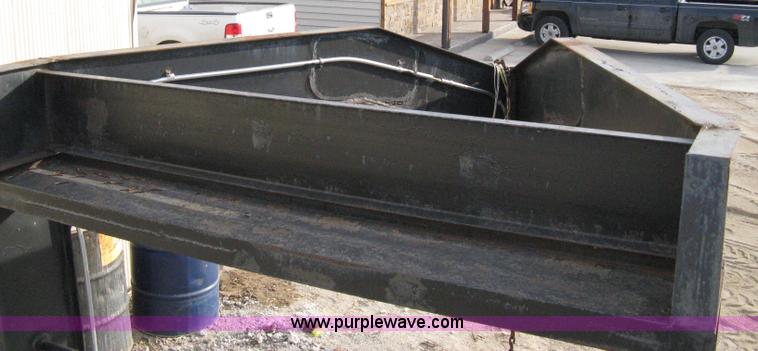 image for item 8147 2007 Shop built triple axle goose neck flatbed trailer