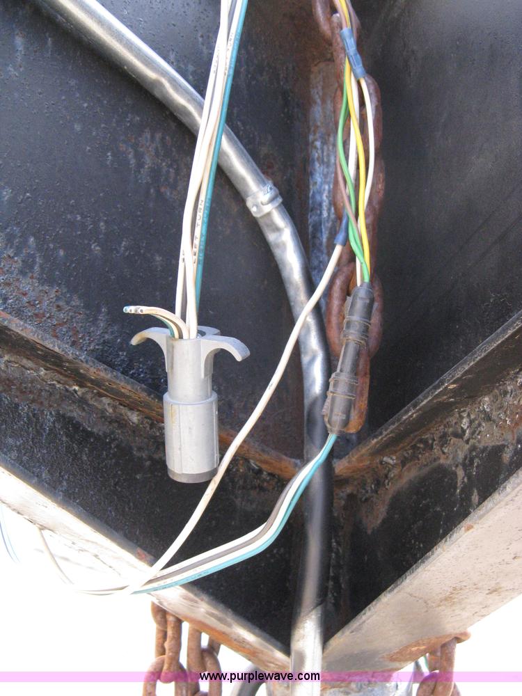 image for item 8147 2007 Shop built triple axle goose neck flatbed trailer