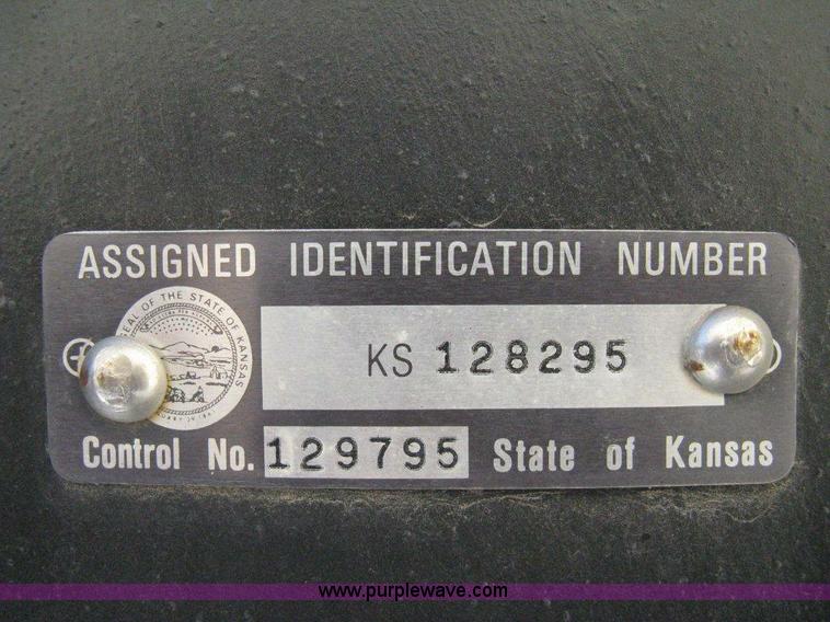 image for item 8147 2007 Shop built triple axle goose neck flatbed trailer