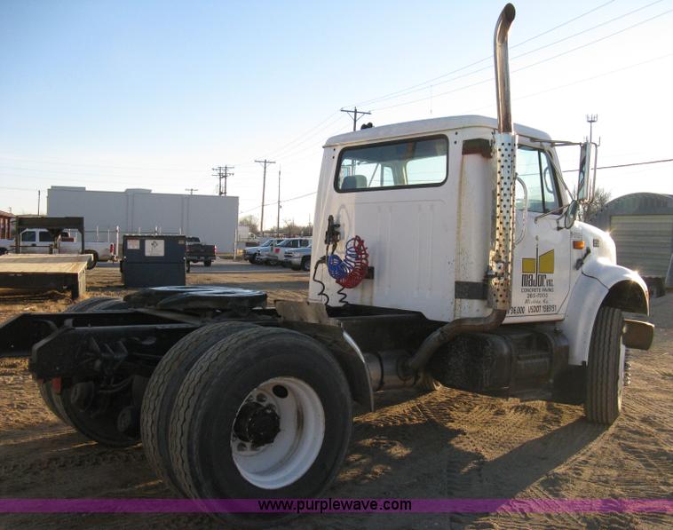 image for item 8149 1995 International 4700 single axle semi truck