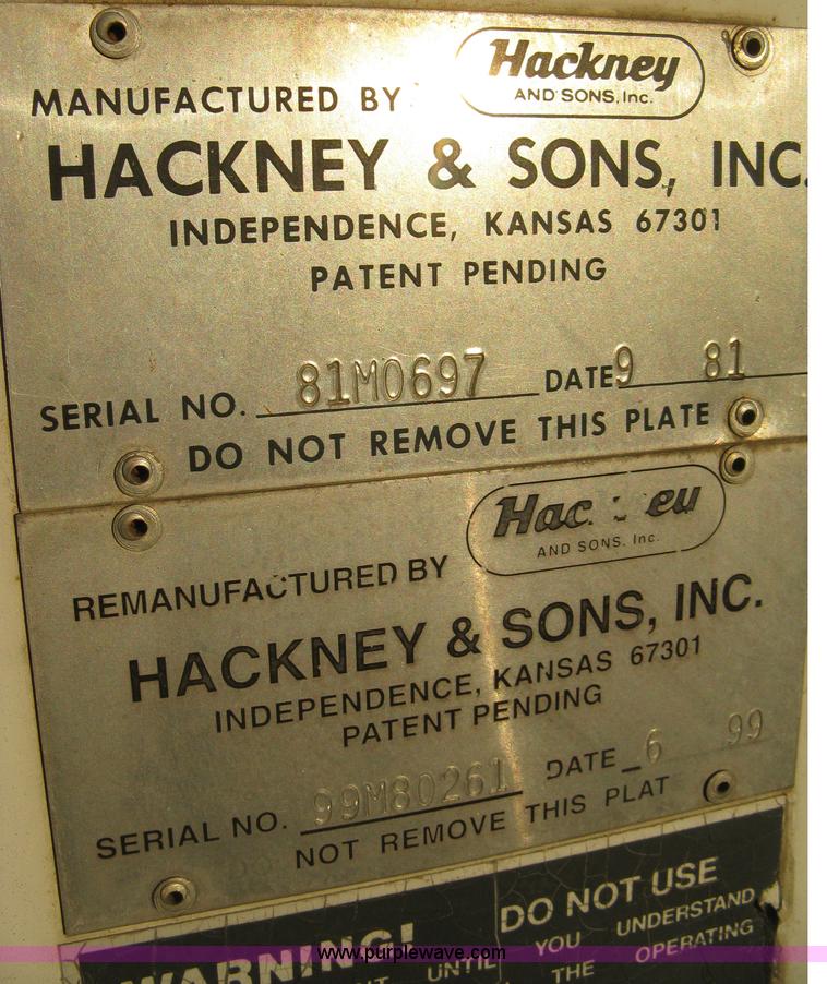 image for item 8150 1981 Hackney & Sons beverage trailer