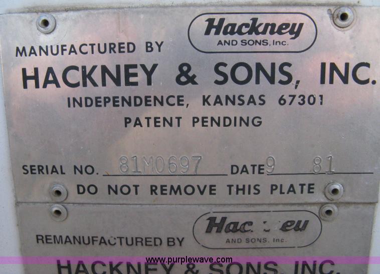 image for item 8150 1981 Hackney & Sons beverage trailer