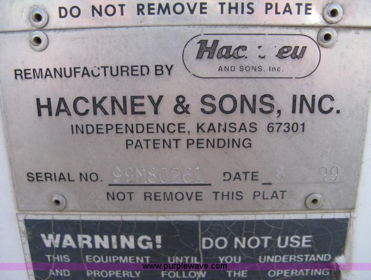 image for item 8150 1981 Hackney & Sons beverage trailer