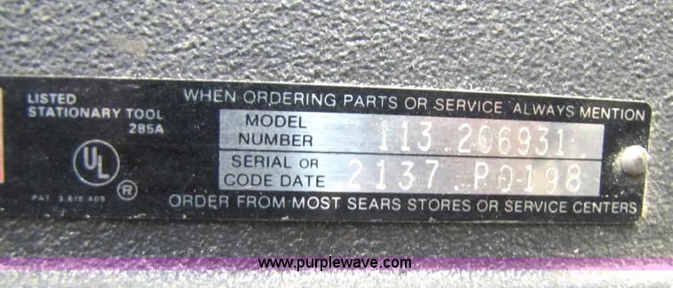 image for item 1505 Craftsman 6" jointer