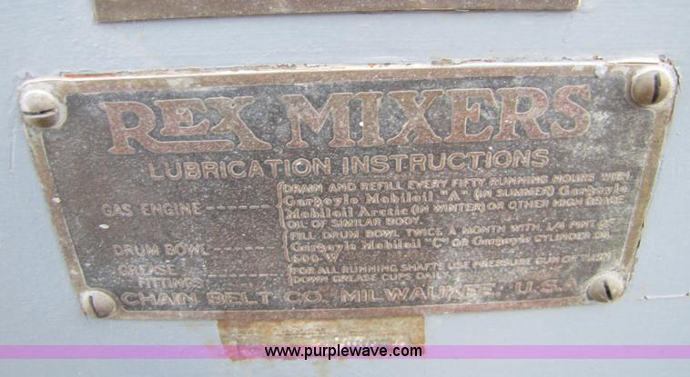 image for item 1509 Rex 3 1/2 - S Mixer concrete mixer